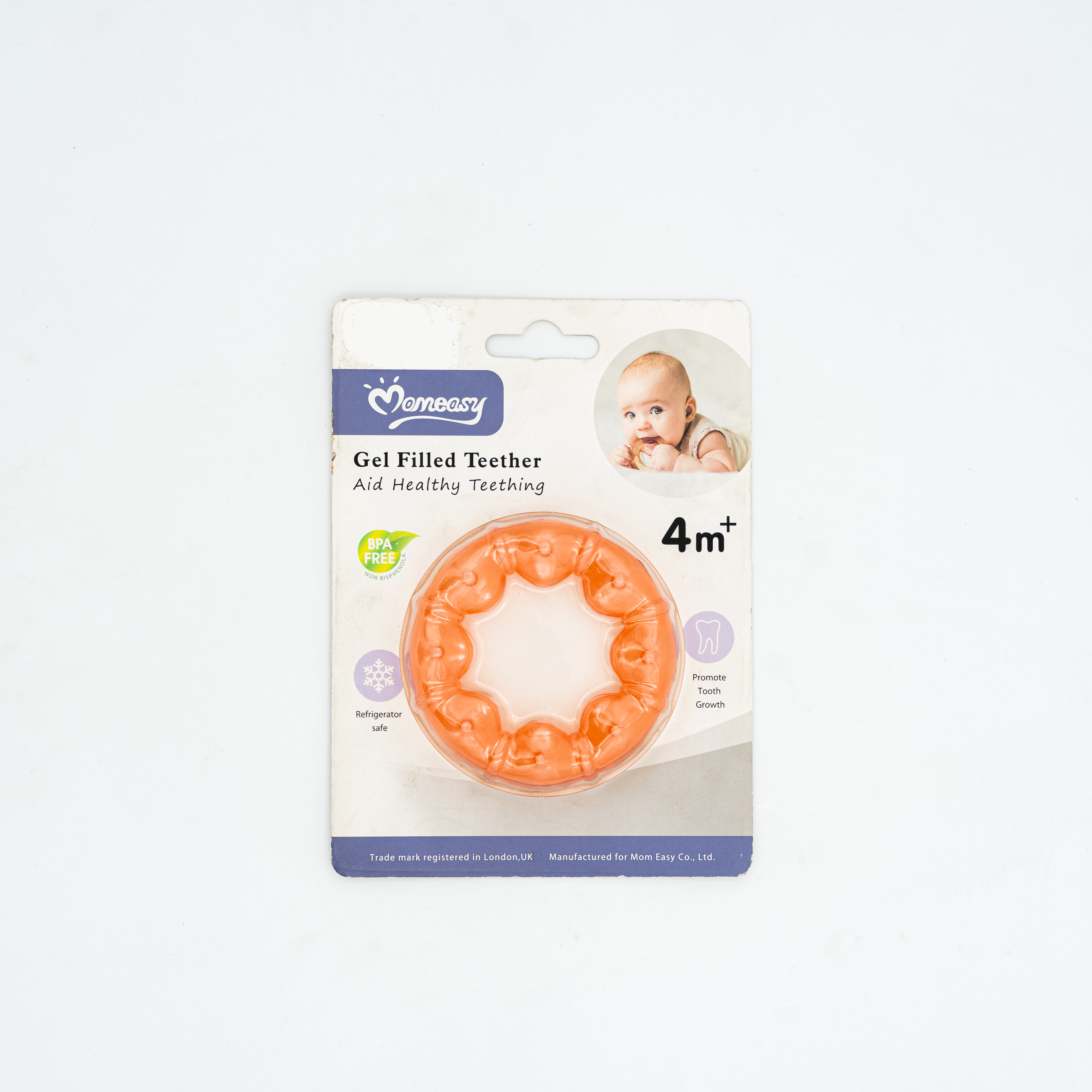 Momeasy Gel Filled Teather Blue Color Triangle Design for 4month+ Baby Accessories MRP 330