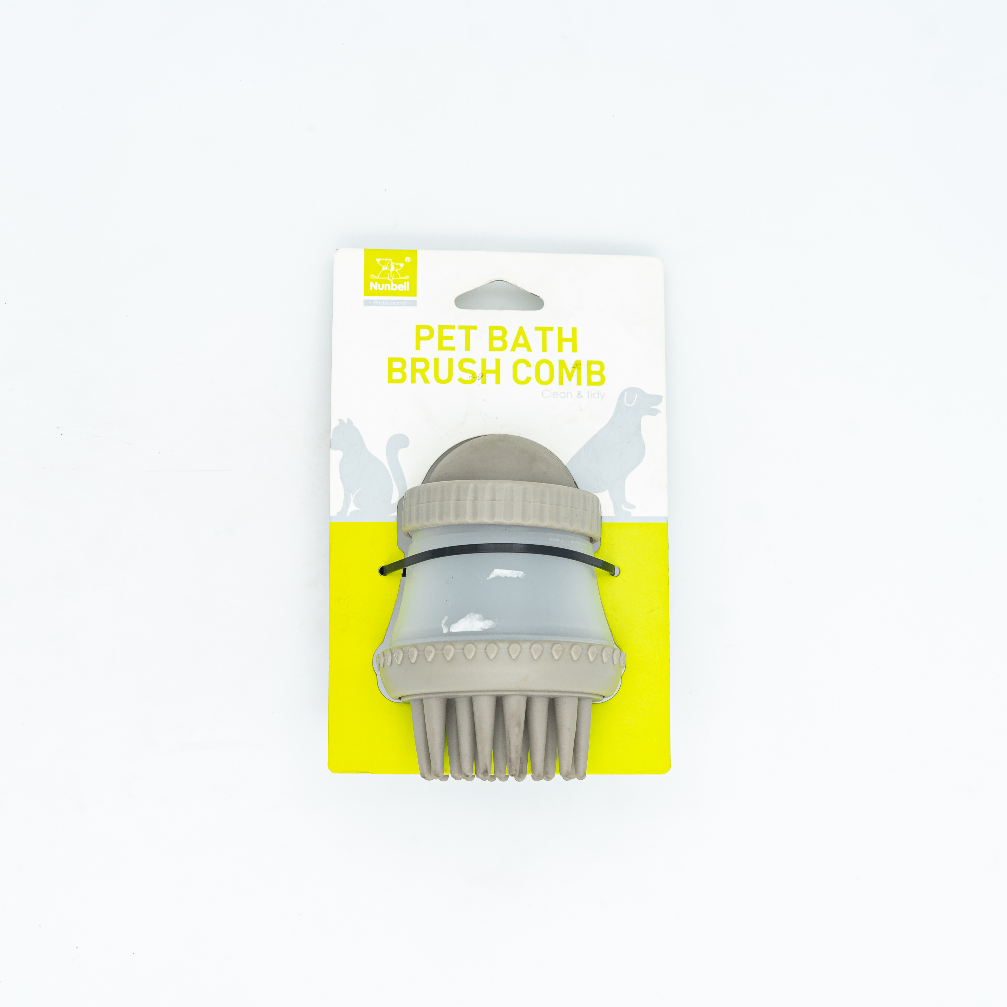 Nunbell Pet Bath Brush Comb( Grey) Pet Accessories MRP 470