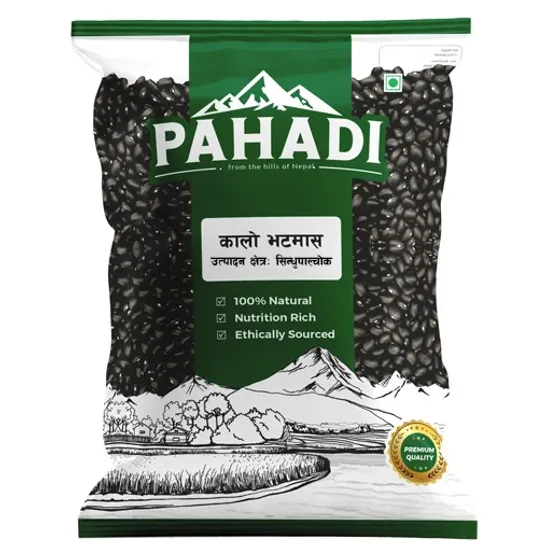 Pahadi Kalo Bhatmas 1kg MRP 380