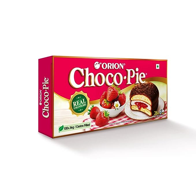 Orion Choco Pie Strawberry Flavour (6 Pack)