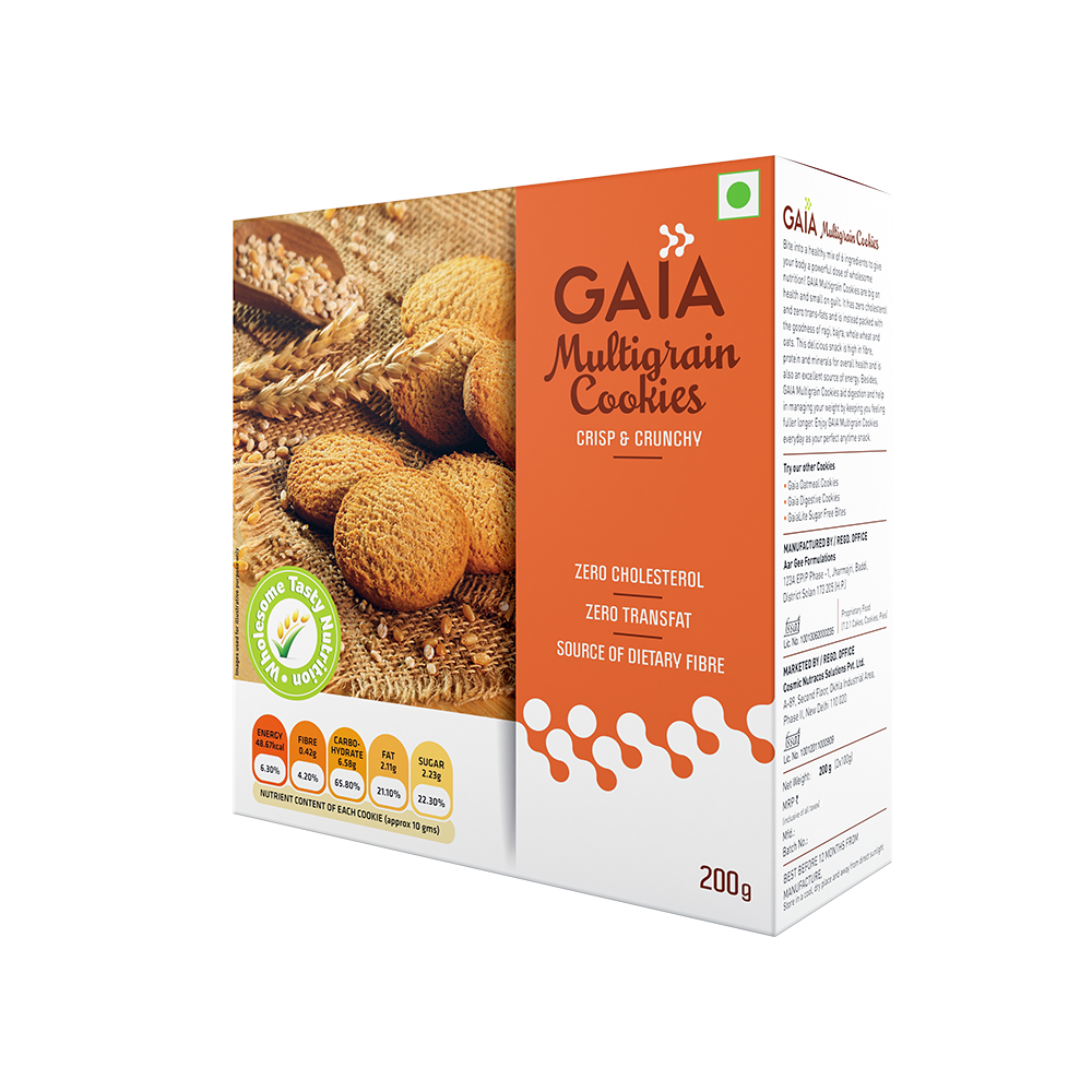 Gaia Multigrain Cookies – 200g