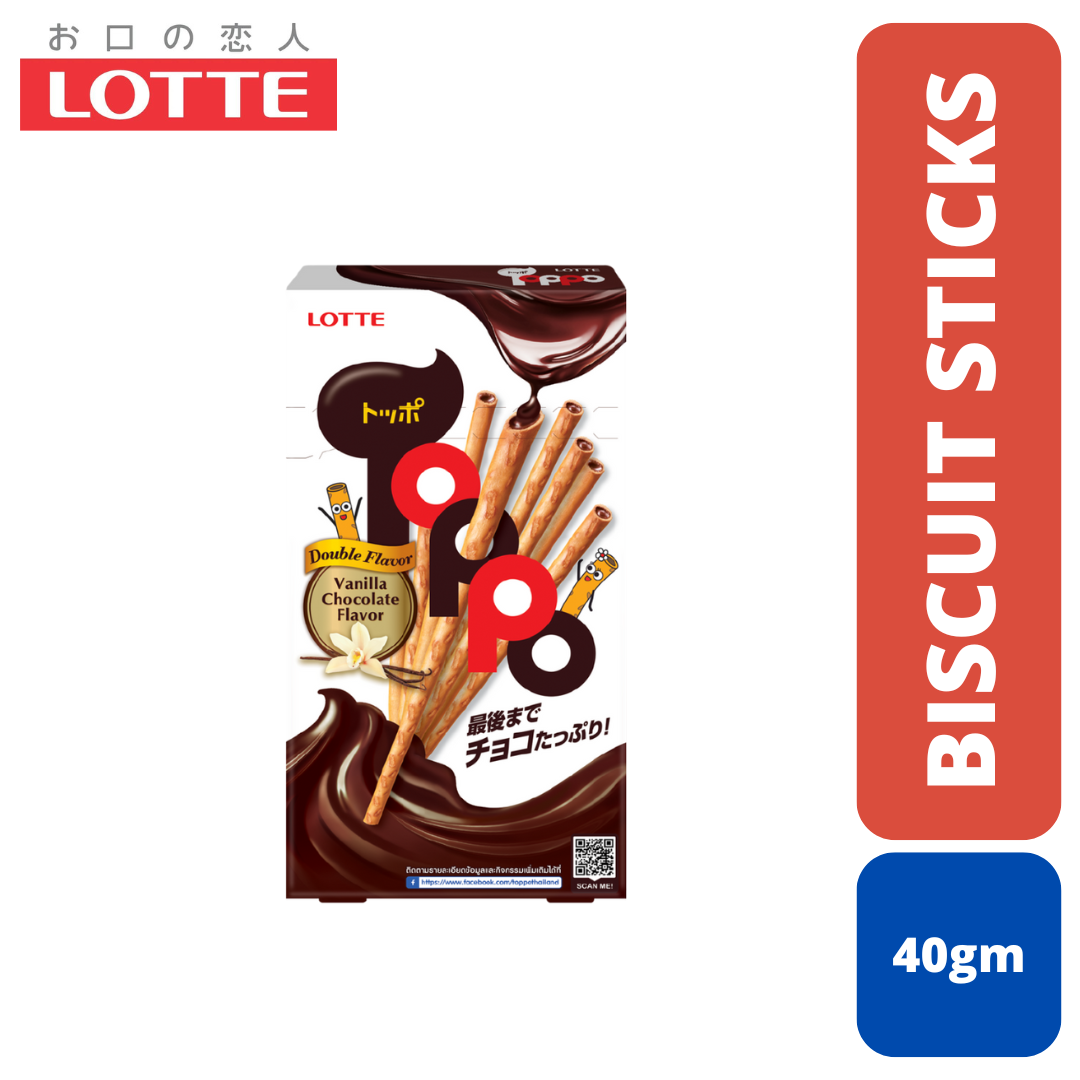 Lotte Toppo Vanilla Chocolate (40g)